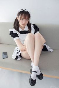 [森萝财团]写真系列 JKFUN-053 蕾丝花边短袜女仆 Aika [32P-1V-2....